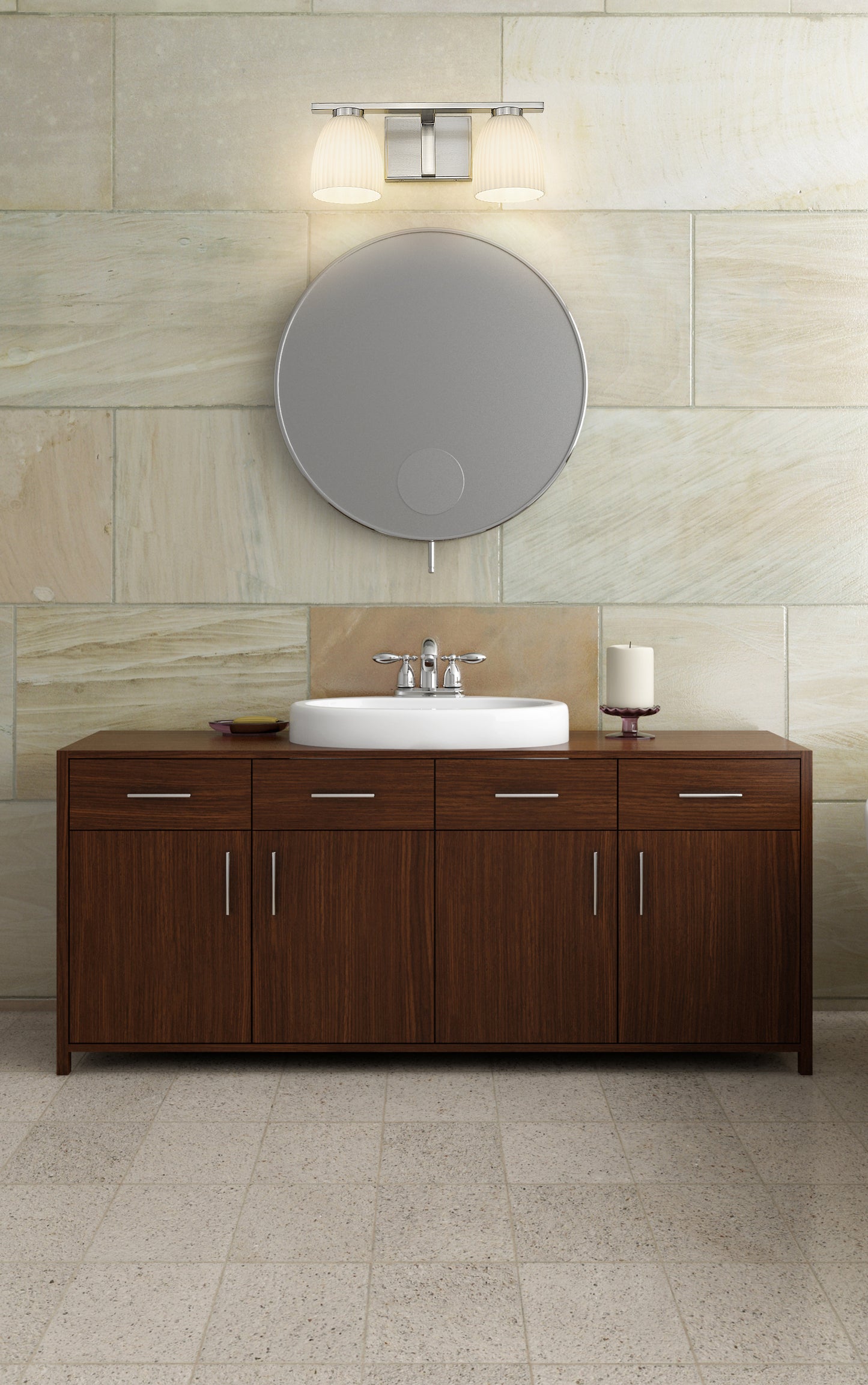 7518-2V-BN - Naya 2 Light 16" Vanity - Brushed Nickel