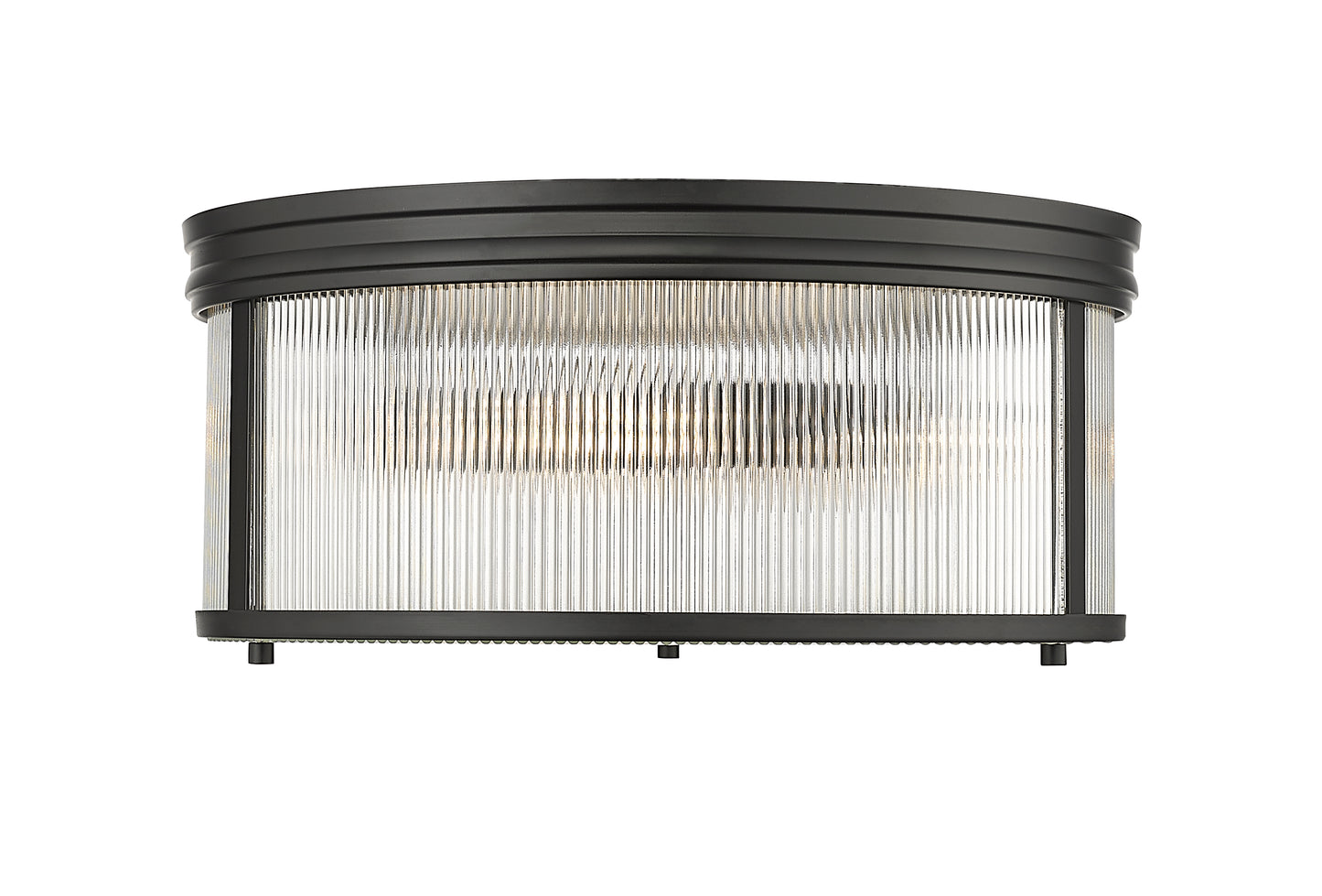7504FR18-MB - Carnaby 4 Light Flush 18" Mount - Matte Black
