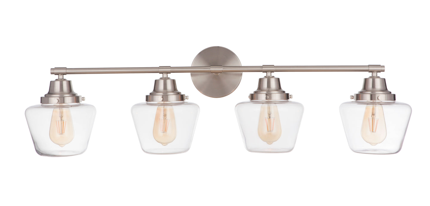 19538BNK4 - Essex 4 Light 38" Wide Vanity Light - Brushed Nickel