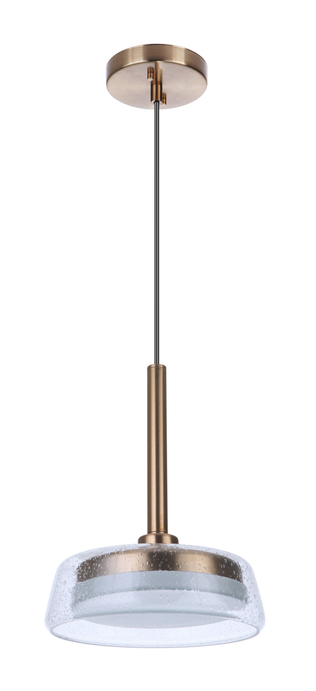 55191-SB-LED - Centric 1 Light 10" Wide Pendant - Satin Brass