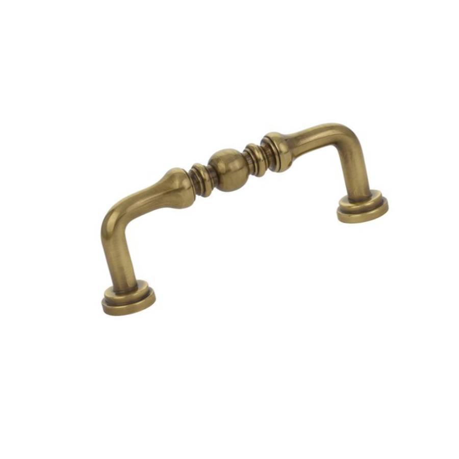 86128US7 - Spindle 3" Center to Center Handle Cabinet Pull - Traditional Collection - Frenche Antique