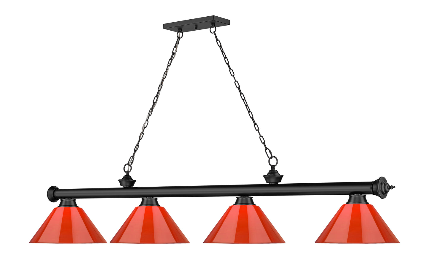 2306-4BRZ-PRD - Cordon 4 Light 81" Billiard - Bronze