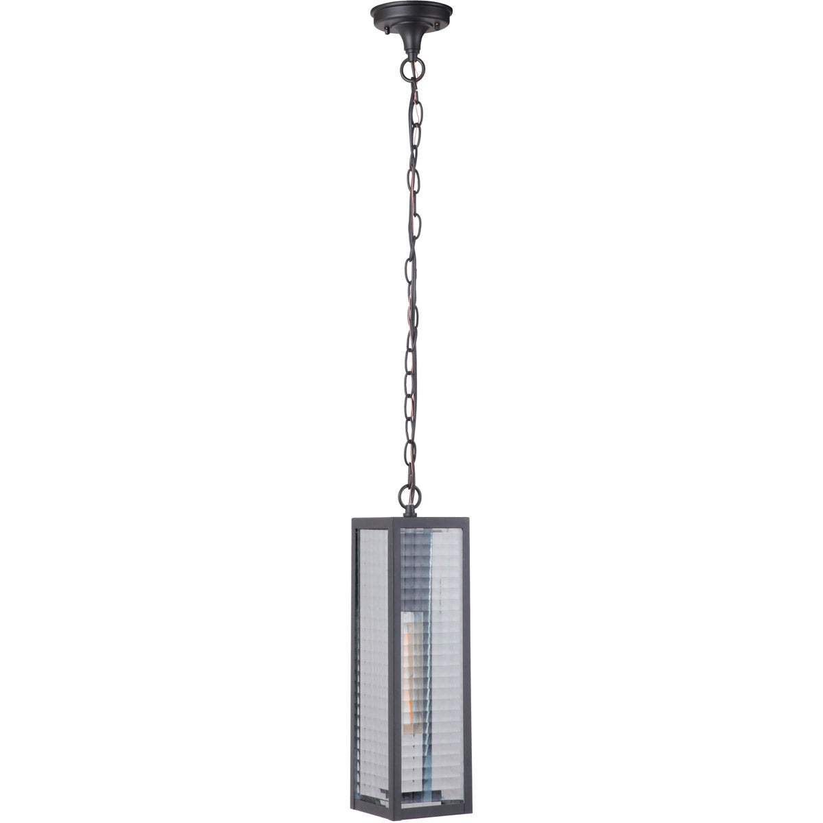 Z4521-MN-SC - Deka 1 Light 4.85" Wide Outdoor Pendant - Midnight