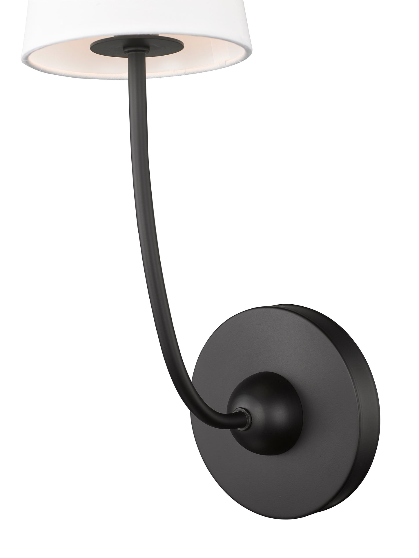 3040-1S-MB - Shannon 1 Light Wall 17" Sconce - Matte Black
