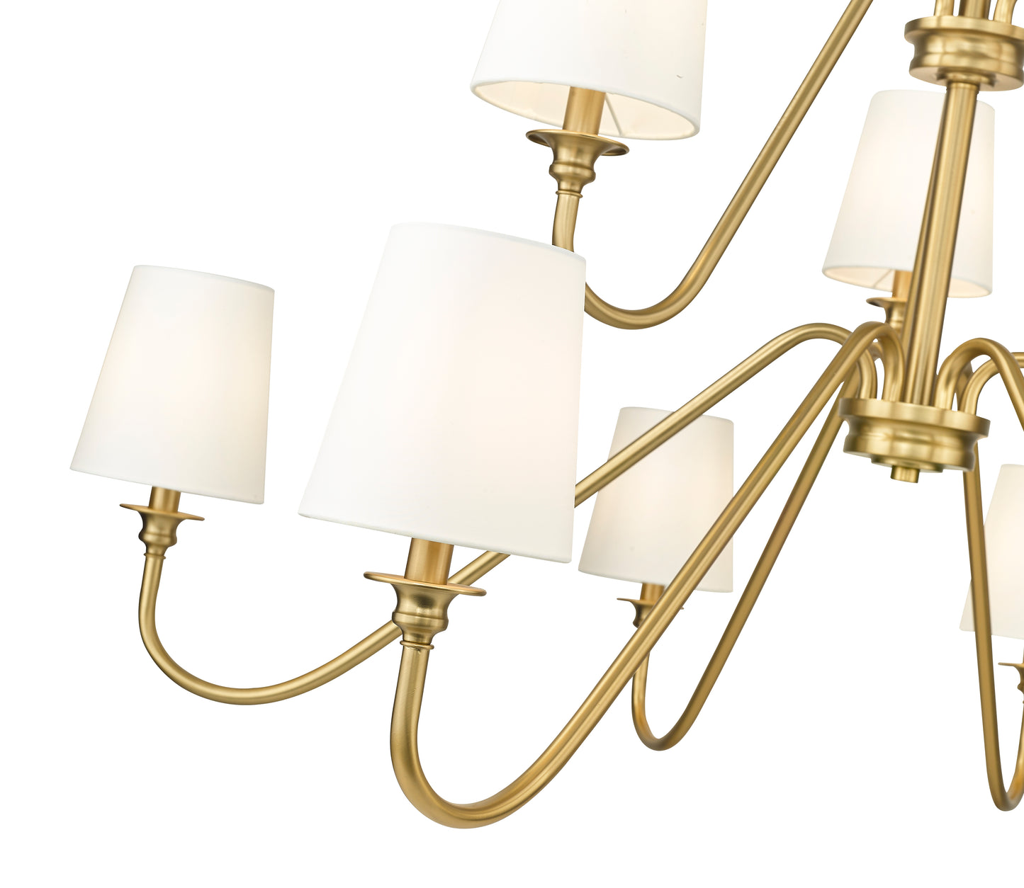 7509-9-46MGLD - Gianna 9 Light 46" Chandelier - Modern Gold