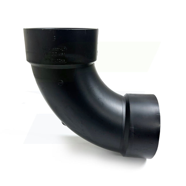 I057150 - 3" Hub ABS DWV 90 Degree Long Turn Elbow 5807LT