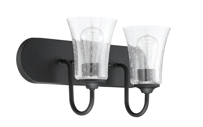 50402-FB - Gwyneth 2 Light 18" Wide Vanity Light - Flat Black