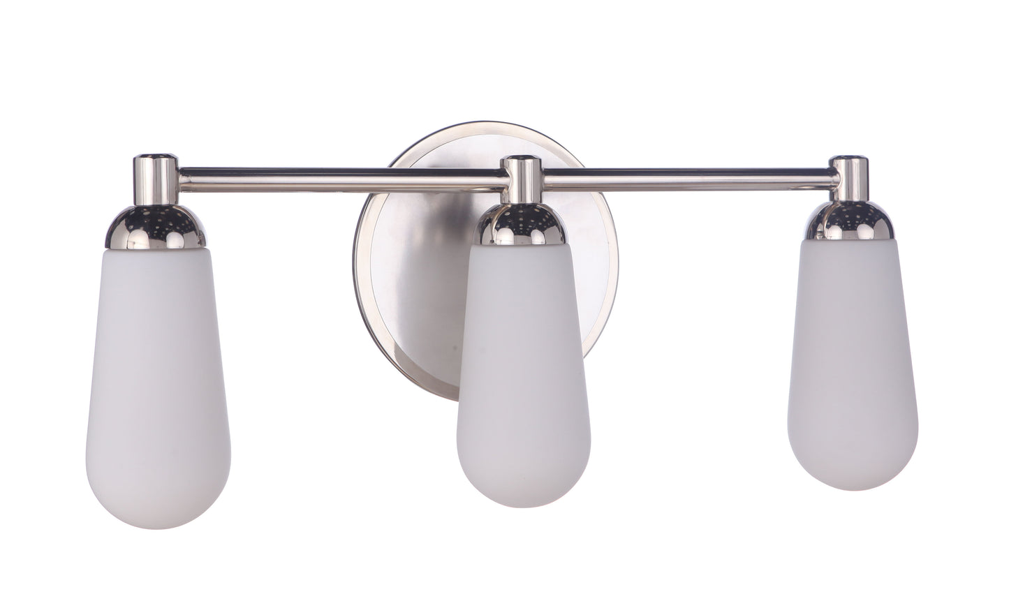 13122BNKPLN3 - Riggs 3 Light 22" Wide Vanity Light - Brushed Polished Nickel / Polished Nickel