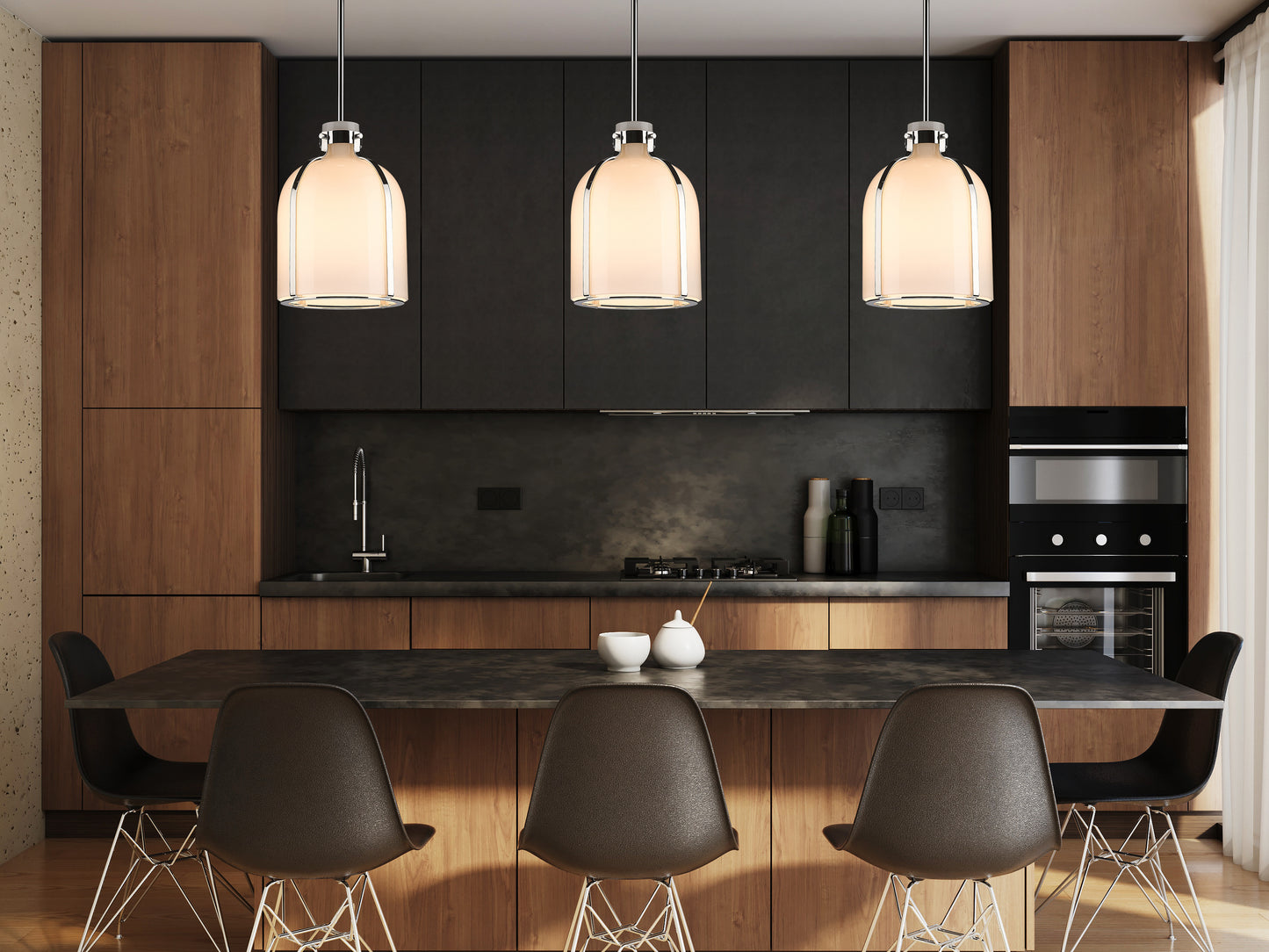 818-9PN - Pearson 1 Light 10" Pendant - Polished Nickel