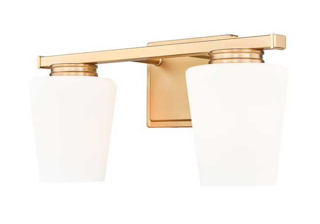 7703-2V-MGLD - Nextra 2 Light 16" Vanity - Modern Gold