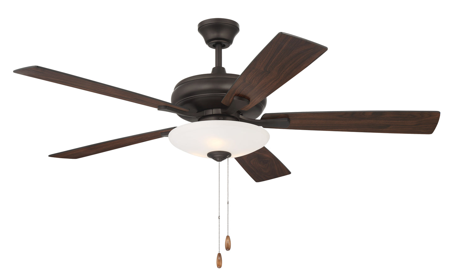 ECF111ESP5-ESPWLN - Eos 3 Light Bowl 52" 5 Blade Ceiling Fan with Light Kit - Espresso