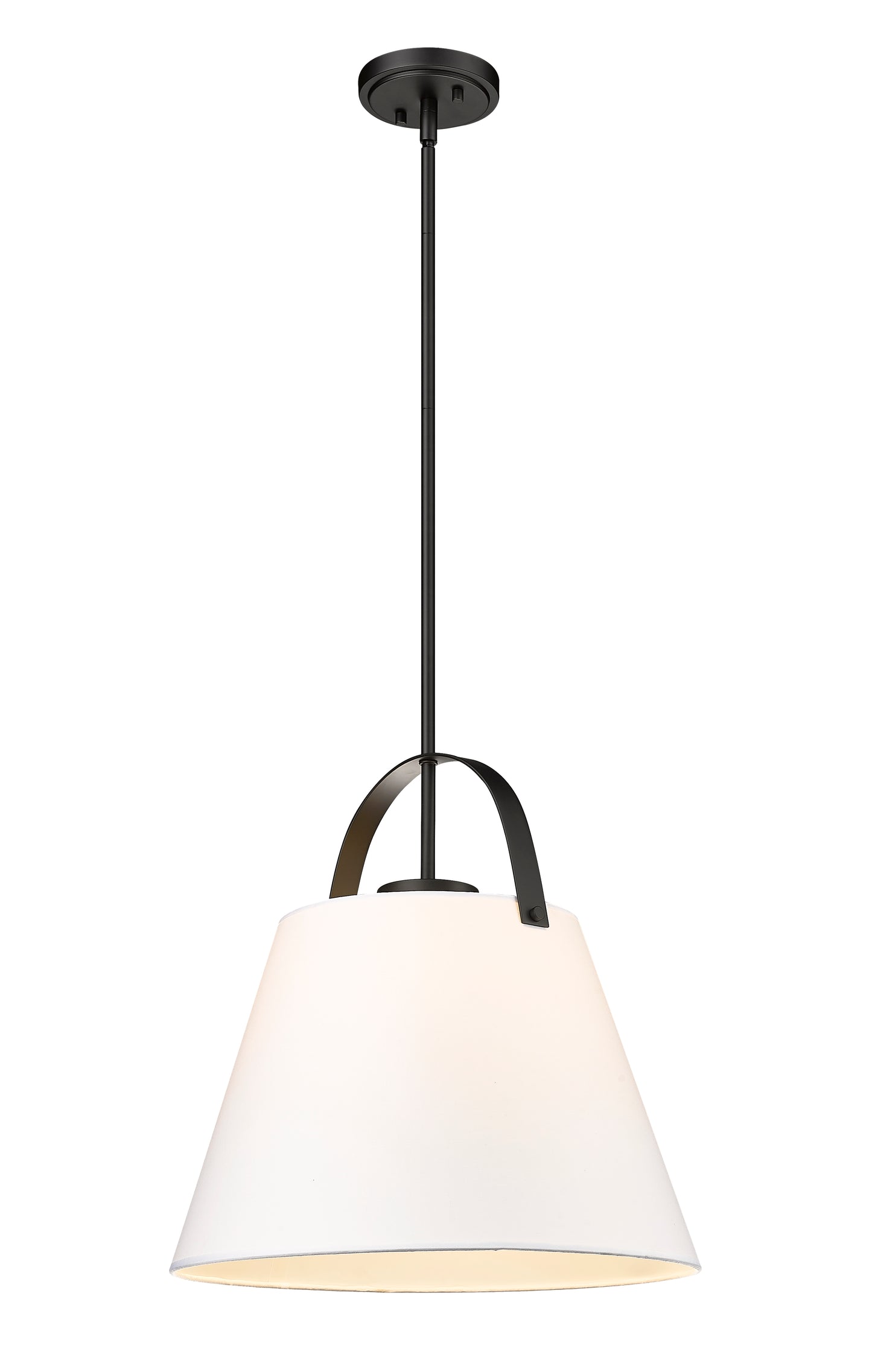 743P18-MB - Z-Studio 1 Light 18" Pendant - Matte Black