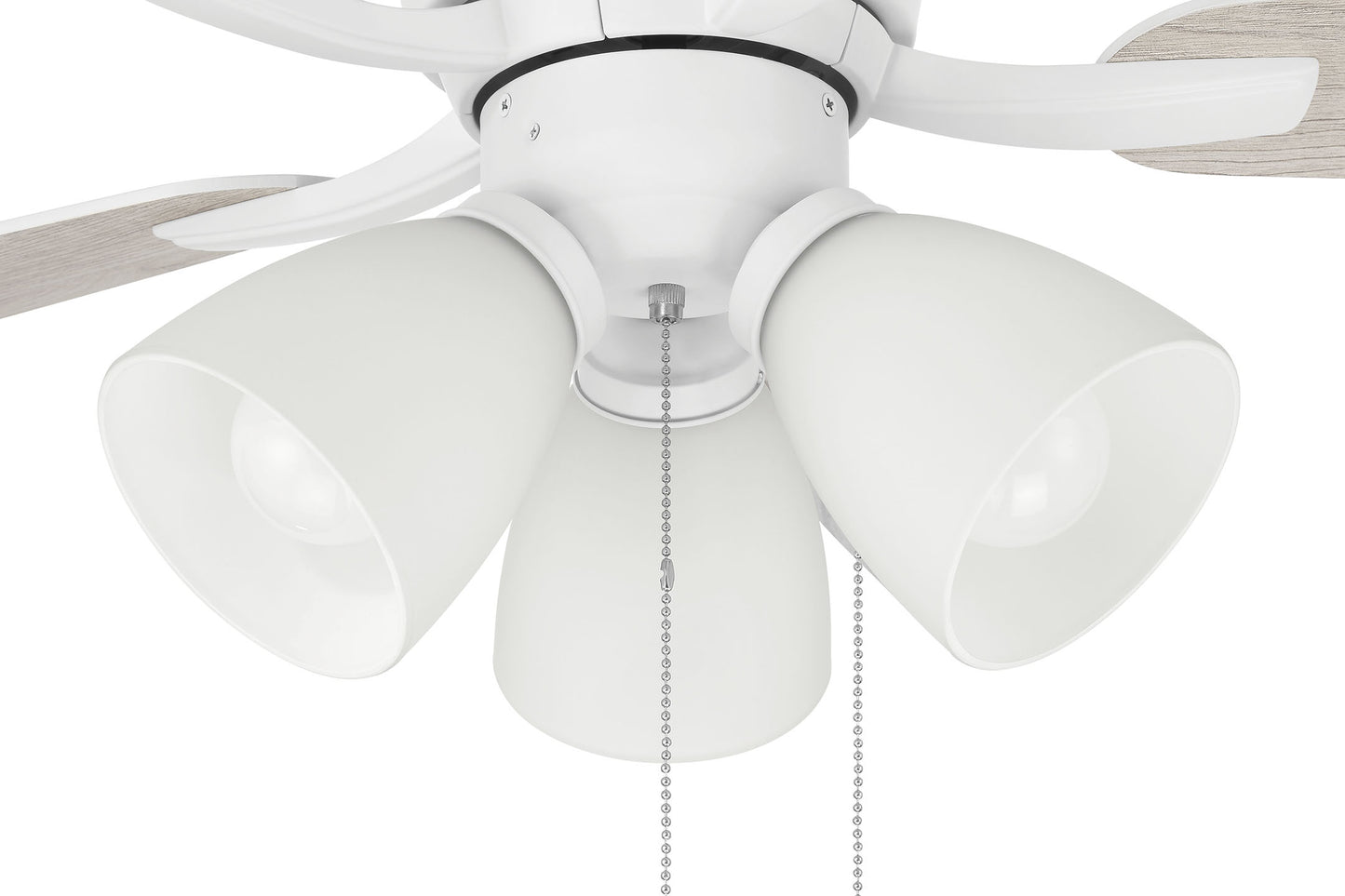 WHL52W5C3 - Wheeler 52 3-Light 52" 5 Blade Ceiling Fan with Light Kit - White