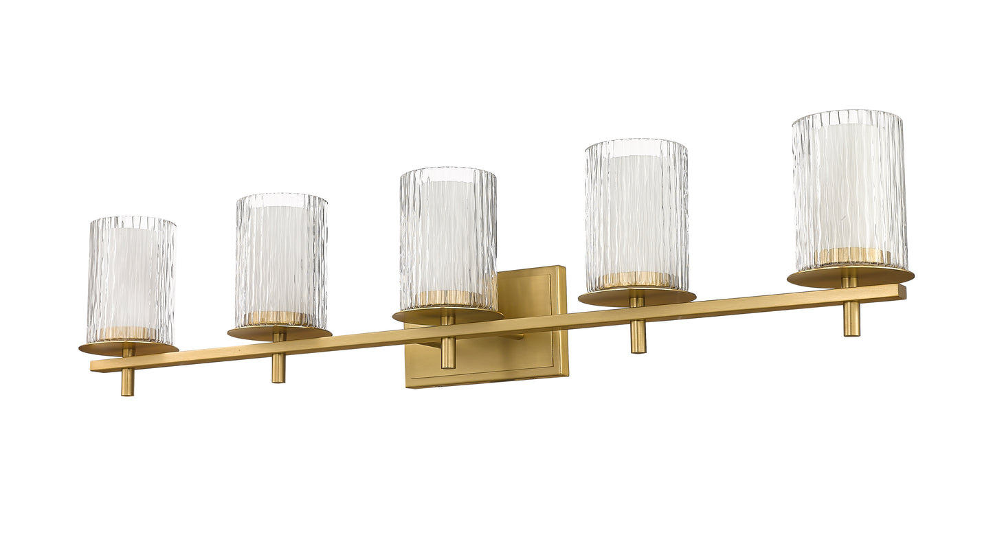 1949-5V-MGLD - Grayson 5 Light 40" Vanity - Modern Gold