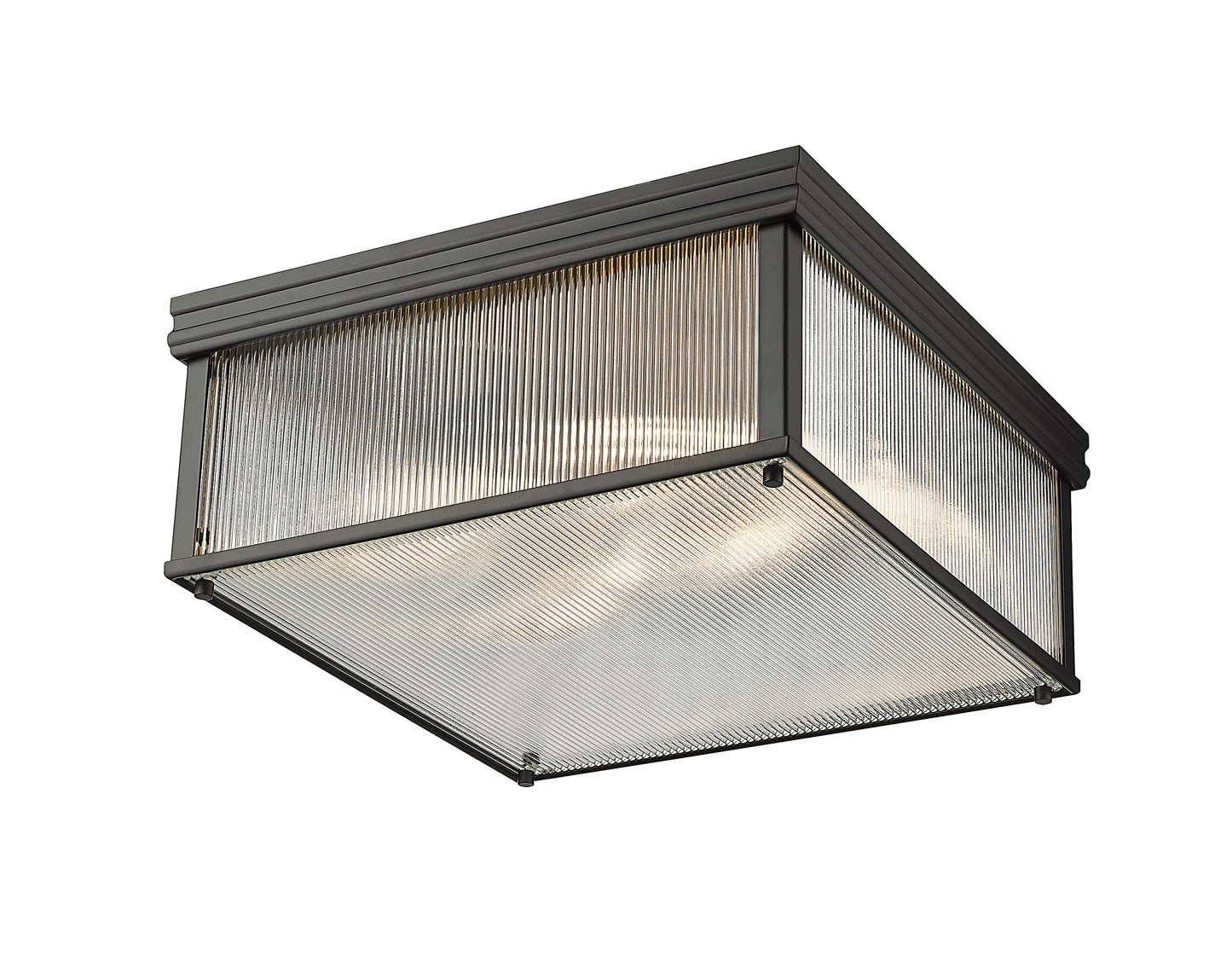 7504FS18-MB - Carnaby 4 Light Flush 18" Mount - Matte Black