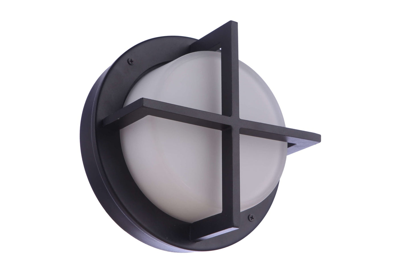 ZA5902-TB - Bulkhead Round 1 Light 3.94" High Outdoor Wall/Ceiling Mount - Textured Black