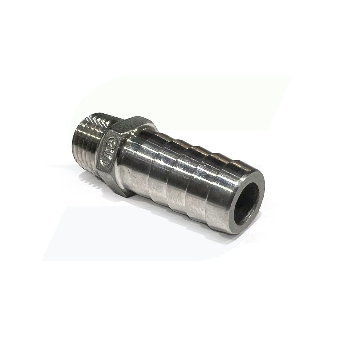 N400-050-025SS - 316 Stainless Hose Barb x Male NPT - 1/2" Hose x 1/4" Male NPT
