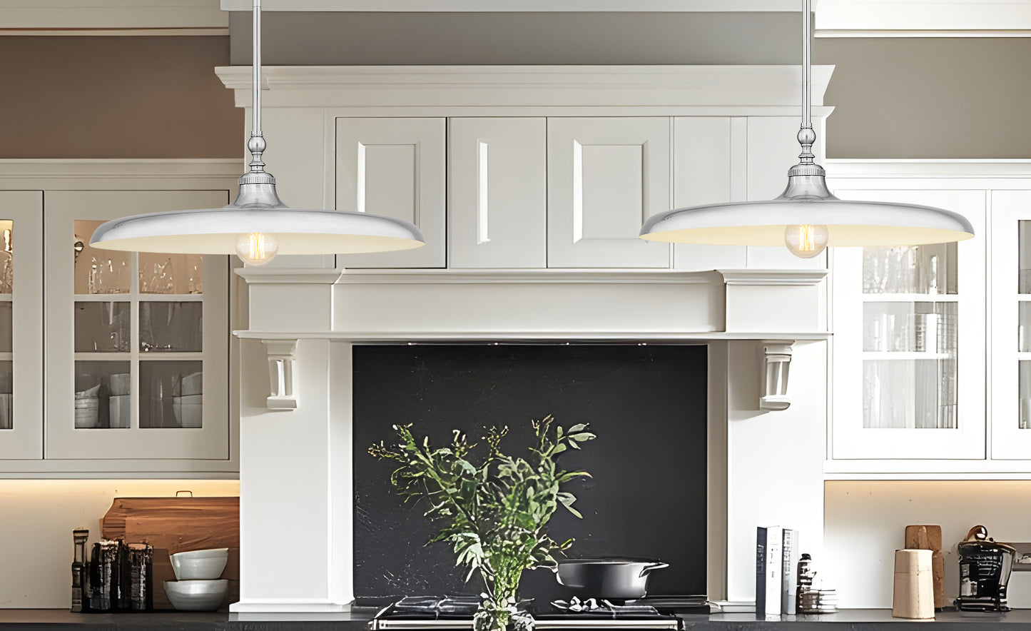 2308P24-BN - Camden 1 Light 24" Pendant - Brushed Nickel
