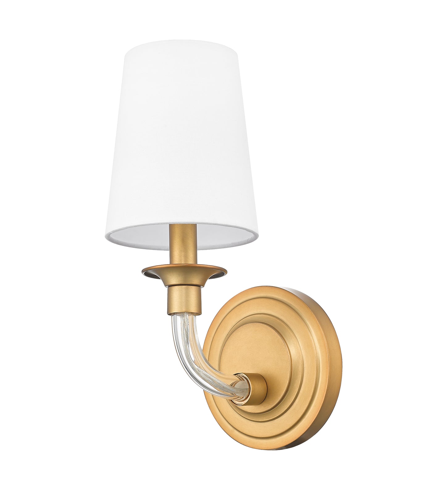 1950-1S-RB - Katerina 1 Light Wall 12" Sconce - Rubbed Brass