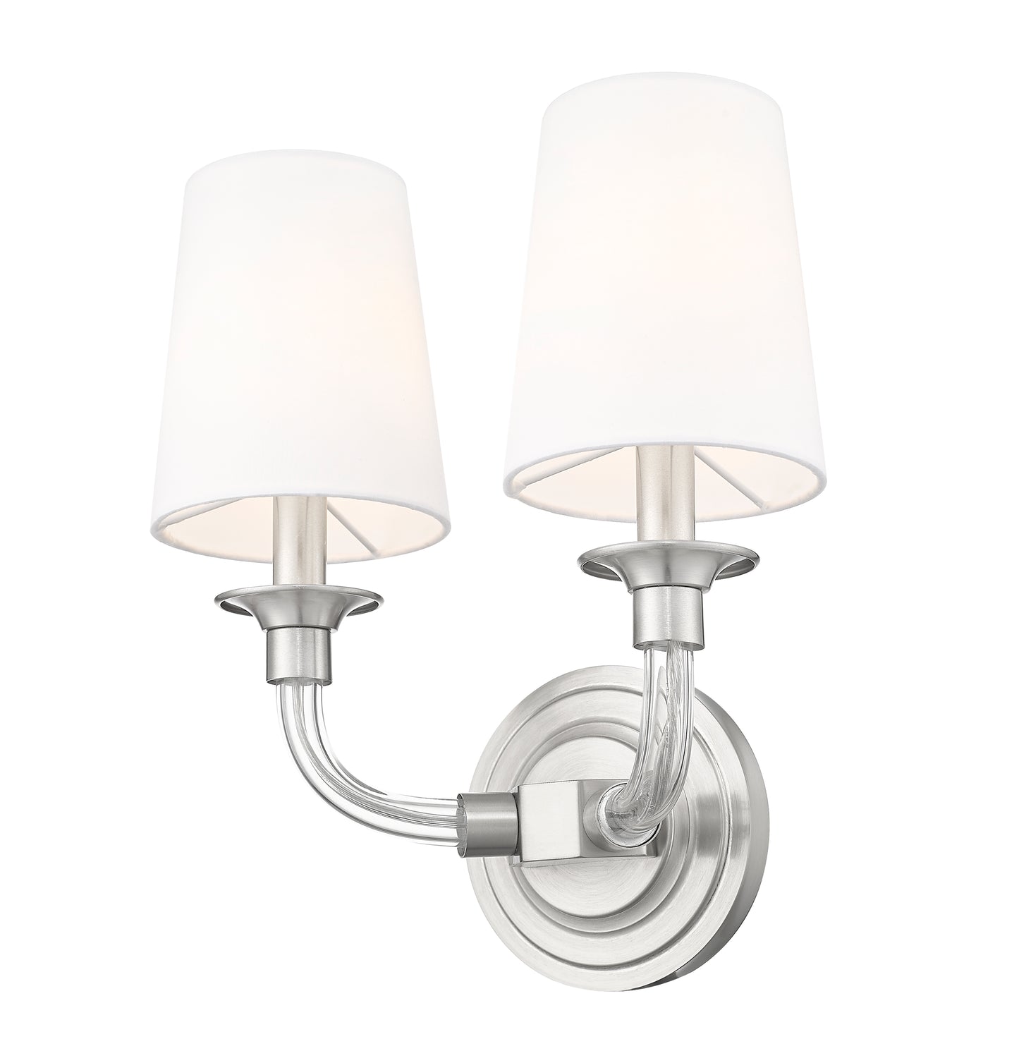 1950-2S-BN - Katerina 2 Light Wall 13" Sconce - Brushed Nickel