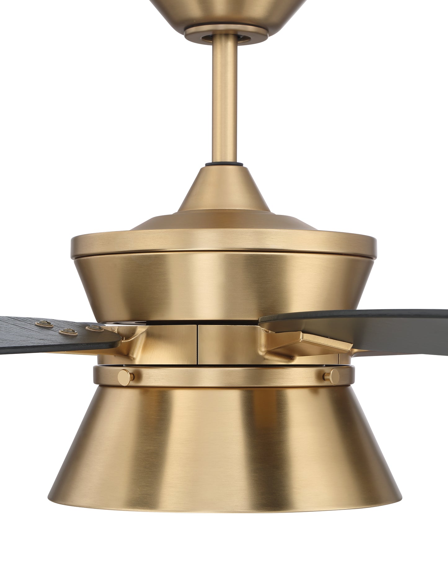 DMK52SB5-NWF - Dominick 52" Indoor Ceiling Fan with no Wifi 52" 5 Blade Ceiling Fan with Light Kit - Satin Brass