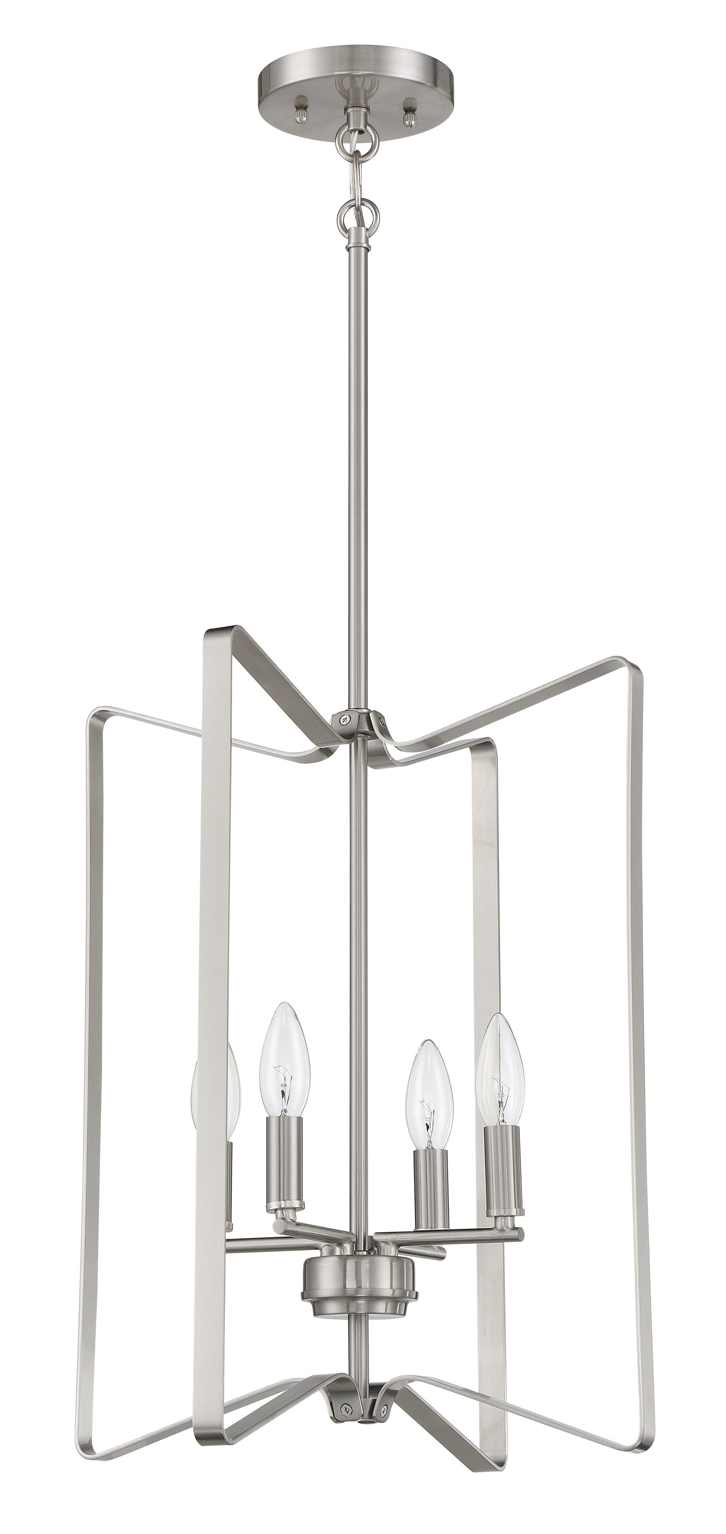56134-BNK - Shayna 4 Light 15" Wide Foyer Light - Brushed Nickel