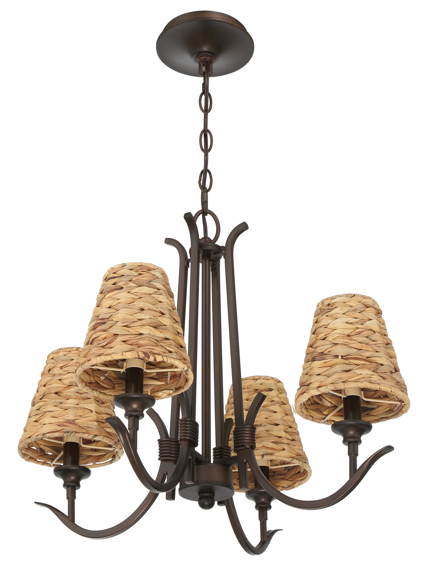 58324-ABZ - Kokomo 4 Light 21" Wide Chandelier - Aged Bronze Brushed
