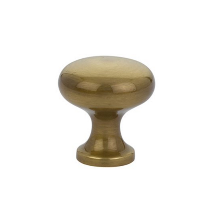 86013US7 - Providence 1" Mushroom Cabinet Knob - Traditional Collection - French Antique Brass