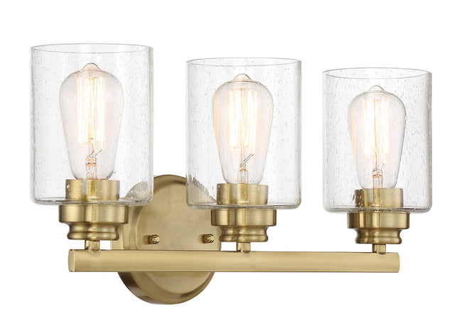 50503-SB - Bolden 3 Light 18" Wide Vanity Light - Satin Brass