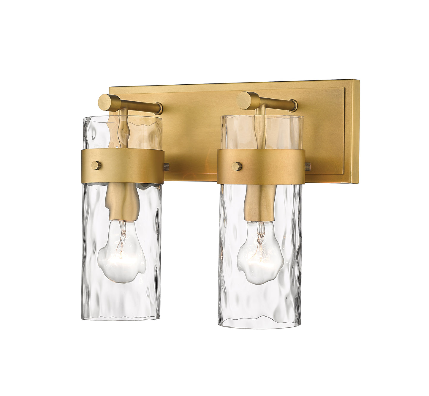 3035-2V-RB - Fontaine 2 Light 14" Vanity - Rubbed Brass