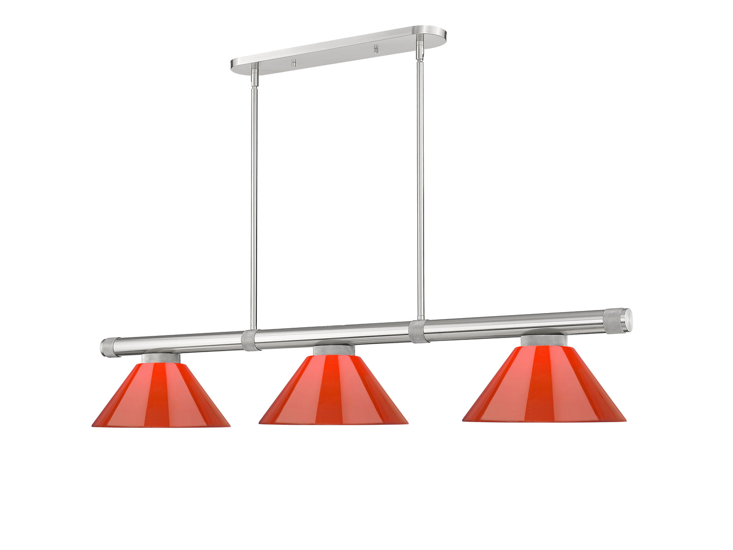3050-3BN-PRD - Vanguard 3 Light 58" Billiard - Brushed Nickel