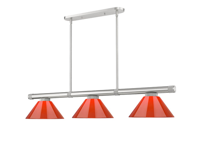 3050-3BN-PRD - Vanguard 3 Light 58" Billiard - Brushed Nickel