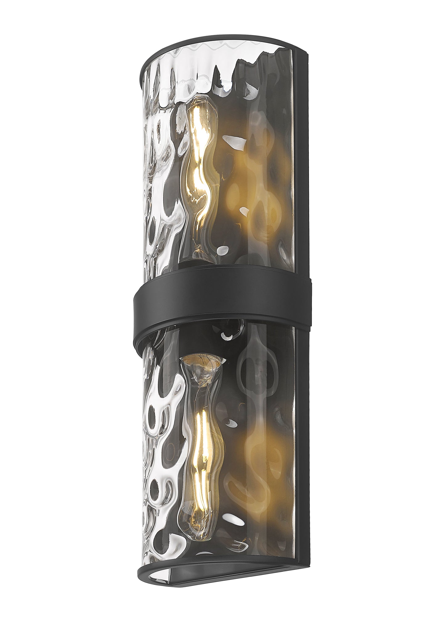 3053-2SL-MB - Meridian 2 Light Wall 18" Sconce - Matte Black