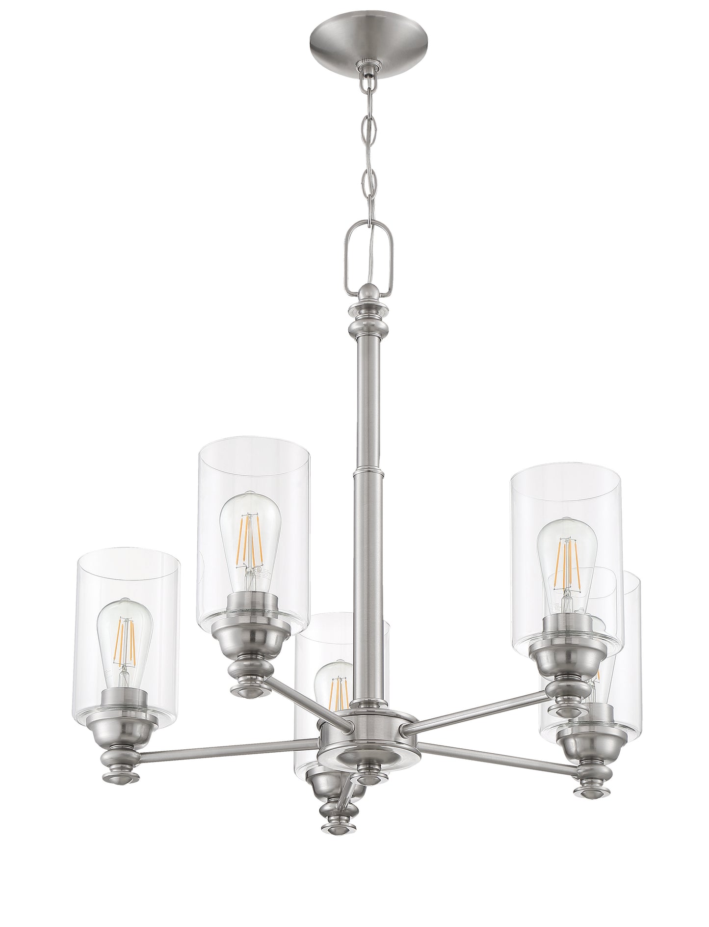 49825-BNK-C - Dardyn 5 Light 25" Wide Chandelier - Brushed Nickel