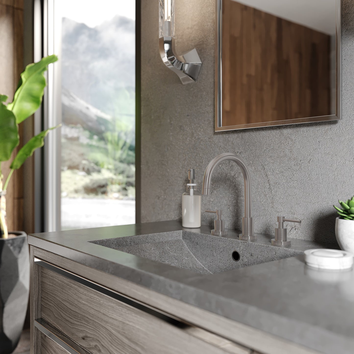 EMBY-BF-BN - Emerald Bay Bath Faucet in Brushed Nickel