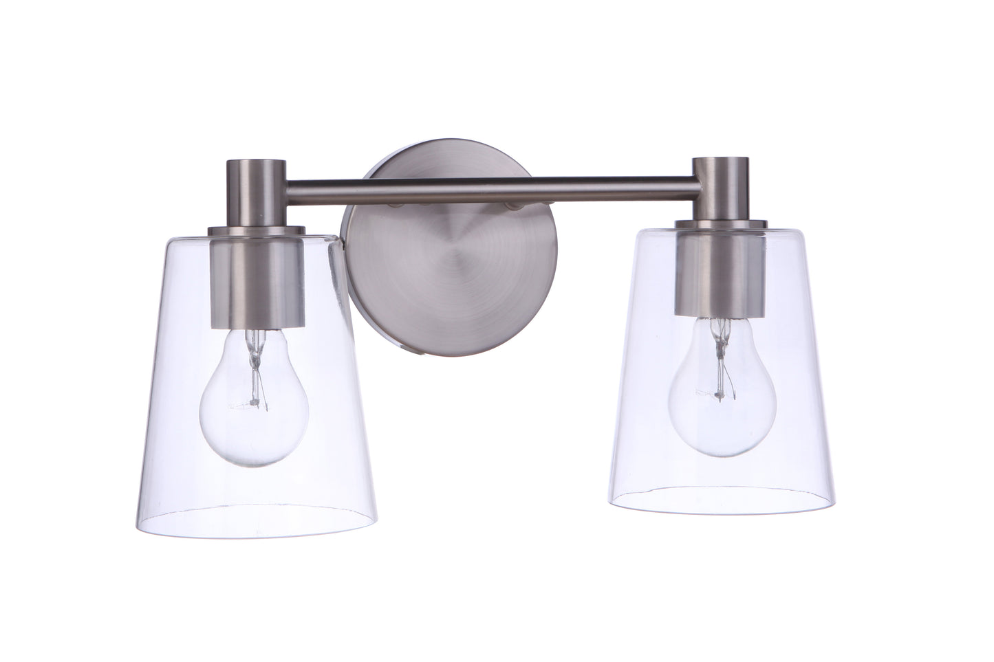 12615BNK2 - Emilio 2 Light 15" Wide Vanity Light - Brushed Nickel