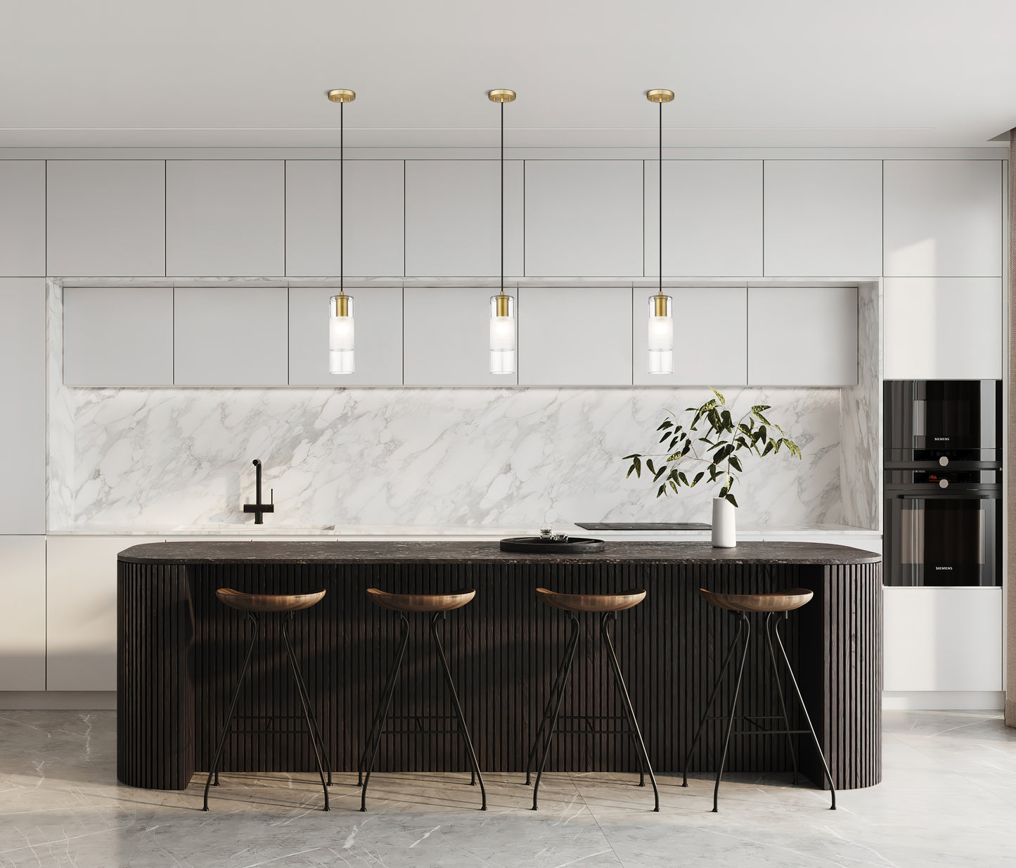 824P-MGLD - Alton 1 Light 5" Pendant - Modern Gold