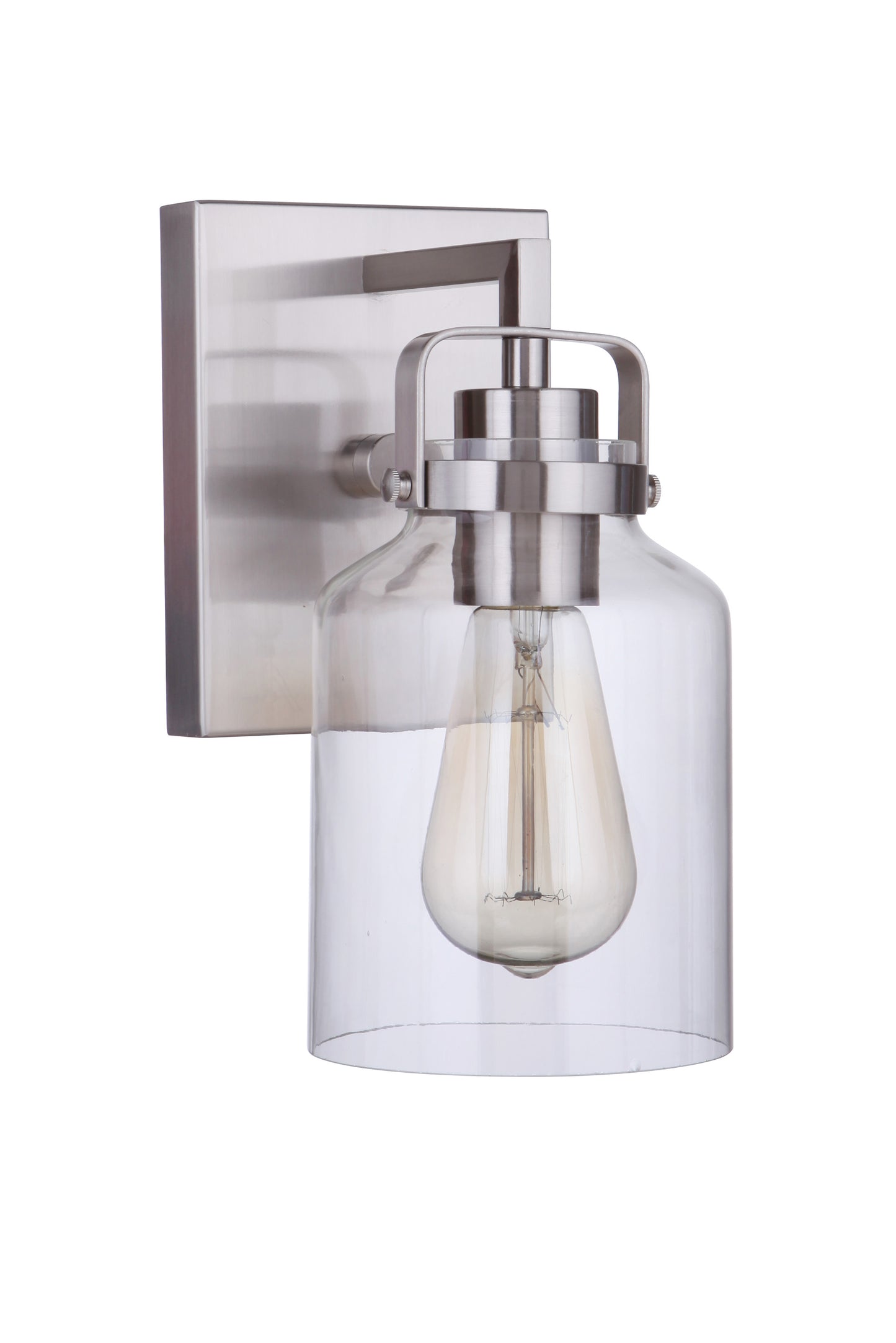 53601-BNK - Foxwood 1 Light 9.5" High Wall Sconce - Brushed Nickel
