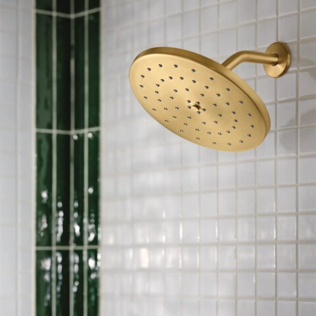 S112EPBG - Moen one-function 10" diameter spray head rainshower - Brushed gold