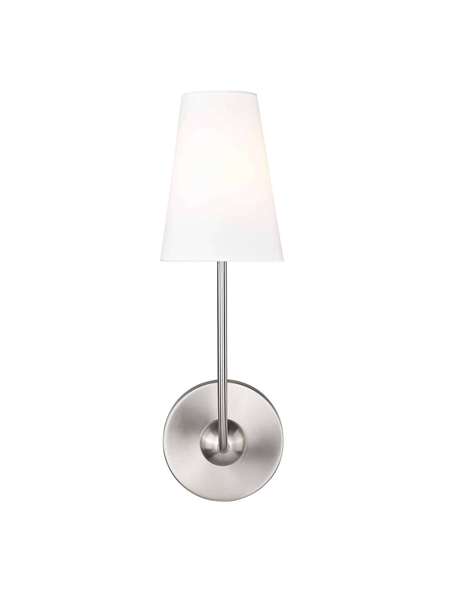 3040-1S-BN - Shannon 1 Light Wall 17" Sconce - Brushed Nickel