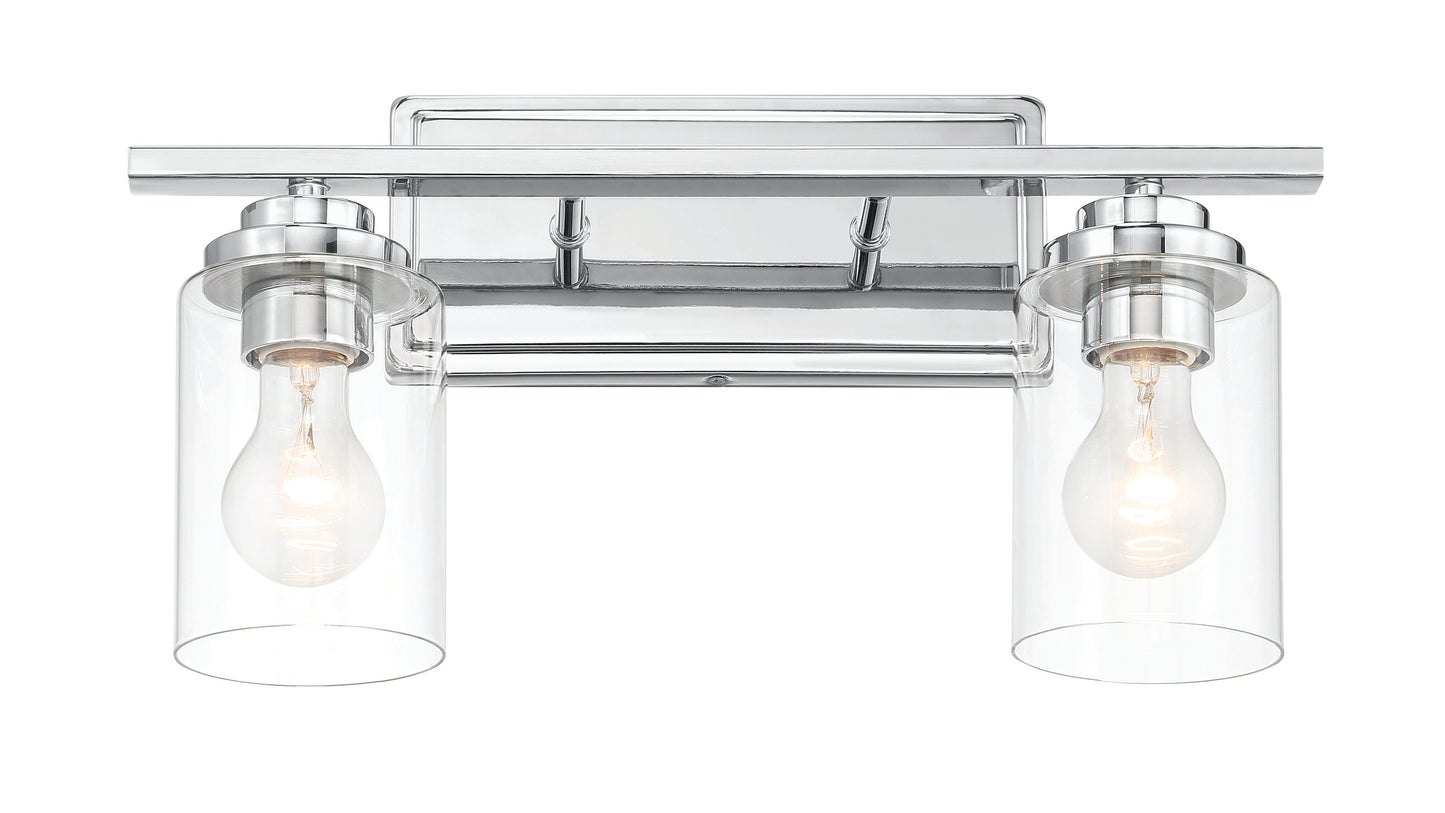 20417CH2 - Clark 2 Light 17" Wide Vanity Light - Chrome