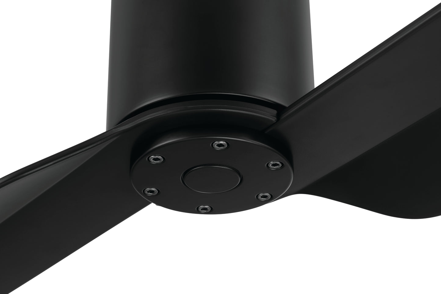 SLK56FB2 - Sleek 56" 2 Blade Indoor Outdoor Ceiling Fan - Flat Black