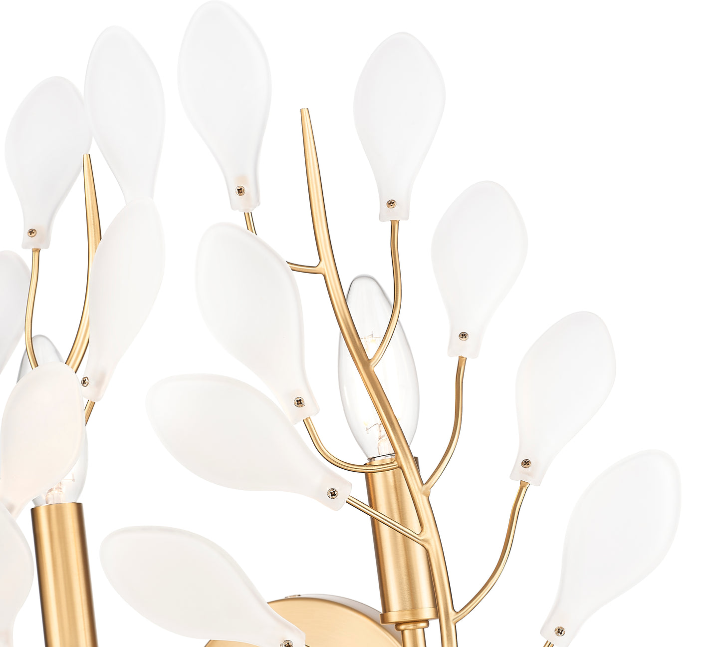 353-2S-MGLD - Claudine 2 Light Wall 14" Sconce - Modern Gold