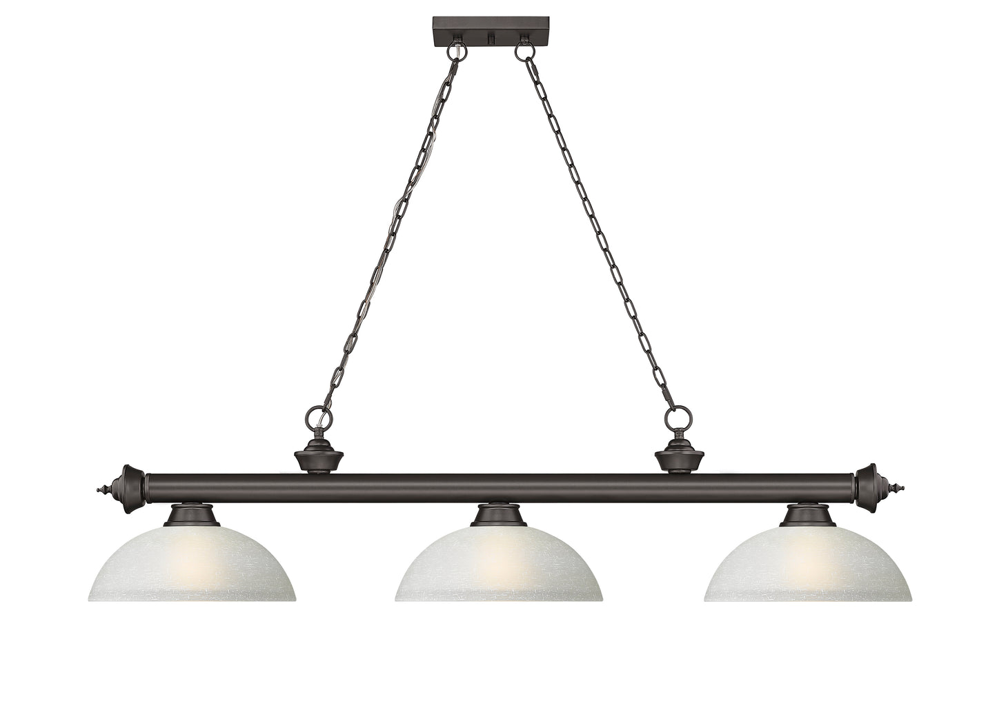 2306-3BRZ-DWL14 - Cordon 3 Light 57" Billiard - Bronze
