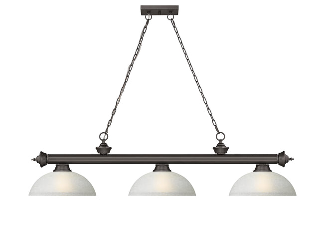 2306-3BRZ-DWL14 - Cordon 3 Light 57" Billiard - Bronze