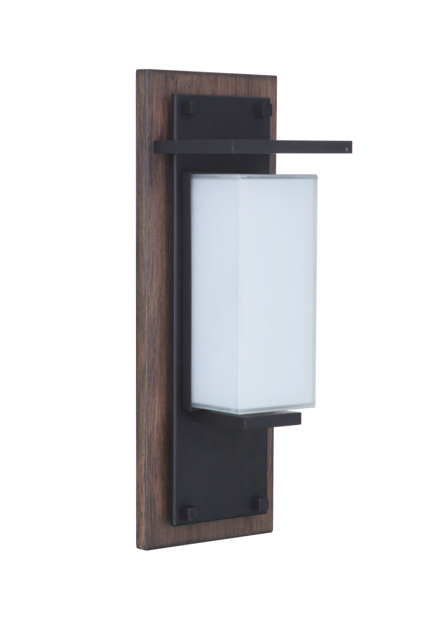 ZA2502-WBMN-LED - Heights 1 Light 15" High Outdoor Wall Lantern - Whiskey Barrel / Midnight