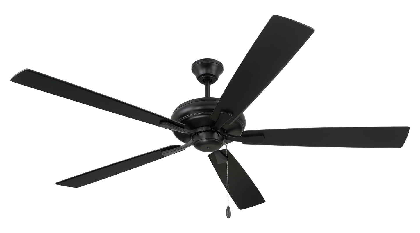 ECF60FB5-FBGW - Eos 60" 5-blade ceiling fan with no light kit 60" 5 Blade Ceiling Fan with Light Kit - Flat Black