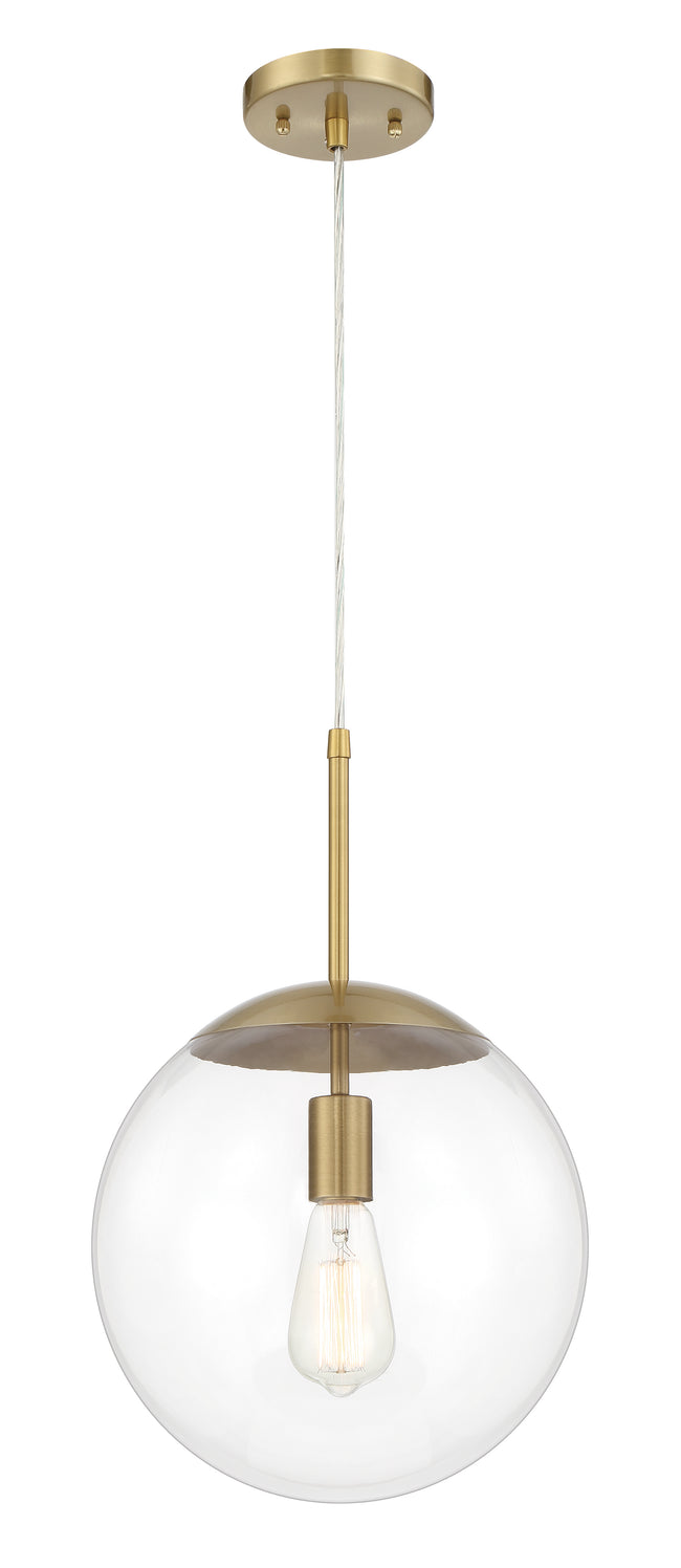 56892-SB - Gaze 1 Light 11.88" Wide Pendant - Satin Brass