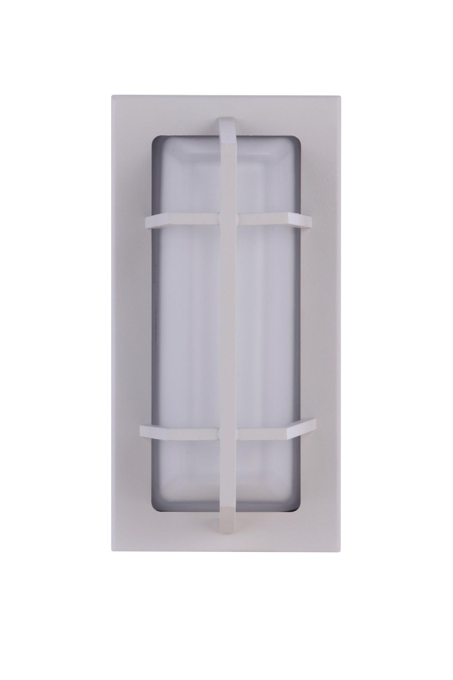 ZA6102-TW - Bulkhead Rectangular 1 Light 10" High Outdoor Wall/Ceiling Mount - Textured White