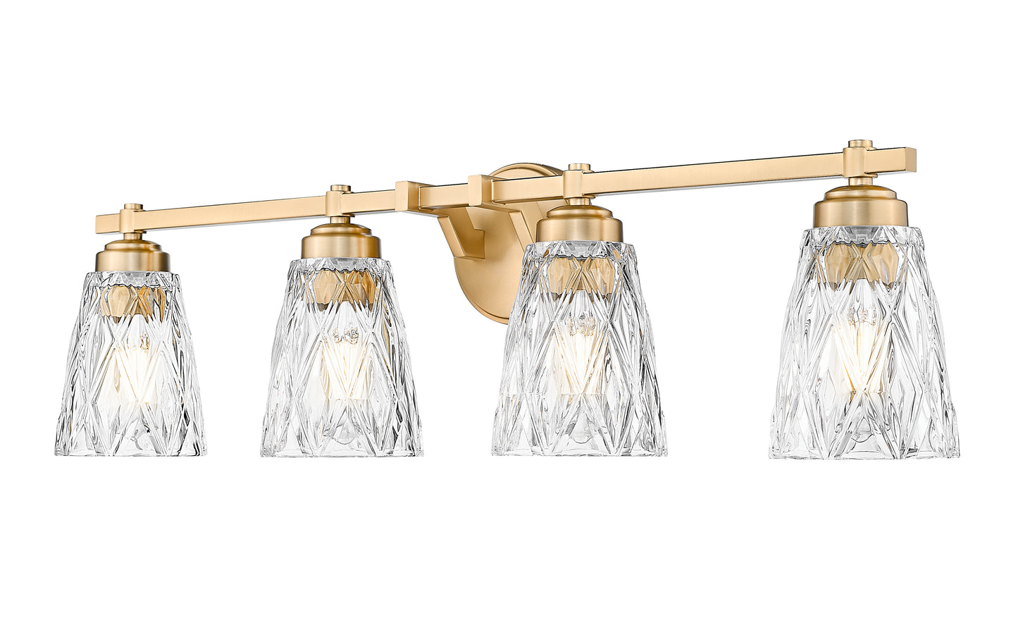 1960-4V-MGLD - Andree 4 Light 32" Vanity - Modern Gold